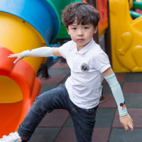 [促销]买2送1夏季儿童冰袖男女童宝宝冰丝防晒袖套学生户外护臂亲子套袖