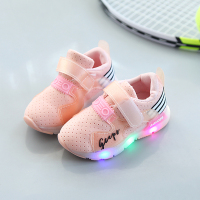 [促销]童鞋儿童运动鞋宝宝学步鞋男童休闲鞋女童单鞋小童带炫彩LED灯春
