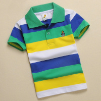 [促销]童装男童短袖T恤纯棉儿童短袖T恤衫中大童翻领Polo衫男孩短袖上衣