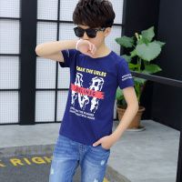[促销]男童短袖纯棉T恤2018新款儿童夏装韩版中大童男孩上衣小童