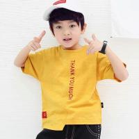 [促销]童装男童短袖T恤中大童儿童夏装2018新款打底衫男孩半袖体恤