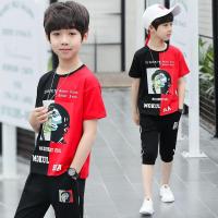 [促销]男童夏装套装2018新款儿童8休闲9夏季10短袖13大童男装12岁15男孩