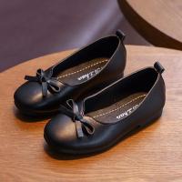 [促销]童鞋女皮鞋儿童公主鞋学生2018新款春秋单鞋平底鞋蝴蝶结豆豆鞋子