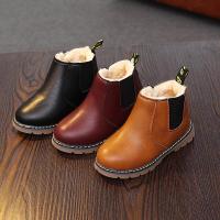 [促销][富贵鸟童鞋]童鞋男童鞋女童鞋雪地靴女棉鞋女童靴子棉靴冬季新款宝宝小皮靴中大童儿童马丁靴冬靴童鞋小童短靴潮
