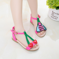 [促销][清仓]女童凉鞋夏季新款儿童凉鞋女童公主鞋中大童平底儿童凉女