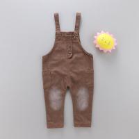 [促销]宝宝牛仔背带裤男0一1-2-3岁婴儿裤子韩版男童春秋休闲裤儿童长裤