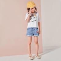 [促销]女童牛仔短裤2018新款卡通小女孩中大童韩版儿童裤子夏季热裤童装