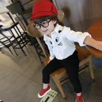 [促销]童装男女童衬衫2018春秋装新款7宝宝白色衬衣儿童长袖1-3-4-5-6岁