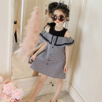 [促销]童装女童连衣裙夏2018新款儿童格子裙子女孩夏季夏装公主裙中大童