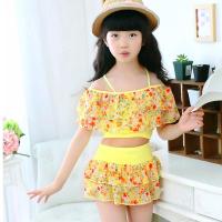 [促销]雪纺儿童游泳衣女童女孩泳装婴儿女童比基尼套装宝宝分体小中大童