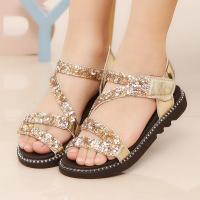 [促销]女童凉鞋2018新款中大童韩版女孩夏季时尚儿童沙滩小公主鞋子清仓