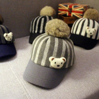 [促销][秋冬季儿童帽子]韩版鸭舌帽小孩宝宝帽子男童女童秋冬鸭舌帽潮