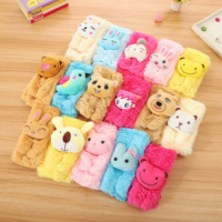 [促销]儿童冬季围巾男童女童毛绒围巾保暖宝宝围脖秋冬脖套加厚保暖卡通