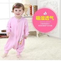 [促销]婴儿睡袋纯棉夏季宝宝睡袋春秋1-3岁2分腿防踢被四季婴儿连体睡衣