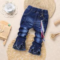 [促销]女童喇叭裤九分裤女宝宝韩版0婴儿童装女宝宝韩版女宝牛仔裤子