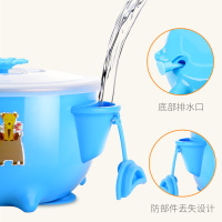 [促销]序言儿童不锈钢碗带手柄防摔学吃饭训练餐碗宝宝碗勺套装餐具卡通