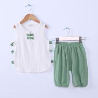 [促销]夏季套装儿童背心衣服宝宝汉服套女宝宝两件套短裤中国风童装潮