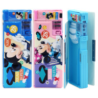 [促销]迪士尼文具盒男童女童小学生用品儿童男生孩女生幼儿园塑料铅笔盒