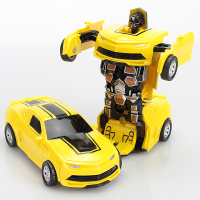 [促销]变形玩具金刚男孩变身大黄蜂惯性撞击小汽车机器人儿童模型