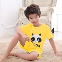 [促销]火爆抢购棉绸夏季儿童睡衣男女孩短袖小孩家居服薄款空服