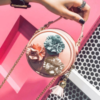 [促销]生日韩版新款花朵儿童包包迷你斜挎链条女孩包小孩公主流苏包