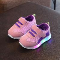 [促销]秋季新款童鞋网布透气儿童光鞋女童灯鞋2小孩3男孩4动鞋1-5岁半