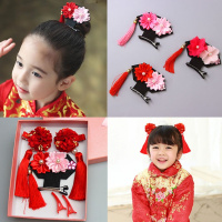[促销][送200根皮筋]复古儿童头饰公主女童格格旗头饰古苏套装