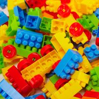 [促销]儿童积木玩具环保塑料小孩拼插积木幼儿园男女孩早教拼装玩具