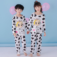 [促销]儿童睡衣长袖春秋套装男童睡衣女童睡衣夏季薄款空服小孩家居服