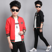 [促销]童装男童女童套装春秋装新款全棉儿童运动服休闲长袖卫衣三件套