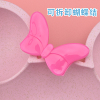 [促销]小麦秸秆防摔可爱卡通儿童餐具米奇碗宝宝辅食碗叉勺三件餐具套装