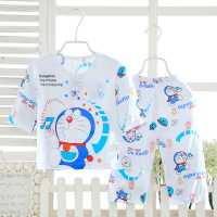 [促销]儿童睡衣绵绸空服家居服套装春夏季男女童宝宝大童七分袖七分裤