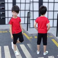 [促销][单件/1套可选]95棉男童套夏男童夏季套装男童运动套装男童夏装