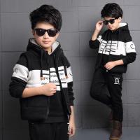 [促销]男童女童长袖长裤三件套中大童卫衣套装男童春秋款运动服男女童装