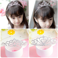 [促销]韩版儿童皇冠箍公主可爱水钻头饰宝宝小女孩卡女童王冠饰品