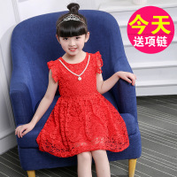 [促销]女童蕾丝连衣裙中大童蓬蓬裙群春秋蕾丝春夏长短袖裙子公主裙夏款