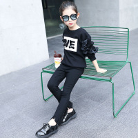 [促销]女童裤子中大童弹力儿童长裤新款2018宝宝休闲裤女孩喇叭裤春秋款