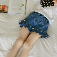 [促销]女童夏季牛仔短裤外穿童装中童大童薄款韩版儿童女宝宝女孩热裤子