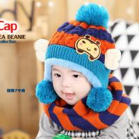 [促销]宝宝帽子婴儿帽子儿童帽子冬天宝宝毛绒帽婴儿毛线帽男童女童冬帽