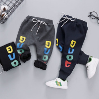 [促销]儿童服装秋冬季加厚长裤男童女童加绒休闲裤宝宝婴儿加厚保暖裤子