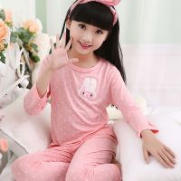 [促销][儿童睡衣女]春秋季中大童睡衣夏季空服男女学生家居服套装