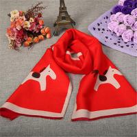 [促销][亲子围巾]儿童围巾仿羊绒保暖厚双面大人围巾成人围脖