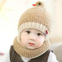 [促销]宝宝帽子婴儿帽子儿童帽冬天宝宝毛线帽儿童毛绒帽护耳帽套帽冬帽