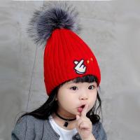 [促销]婴儿帽子宝宝儿童毛线0女童男3小孩潮2-6岁秋冬季护耳4加绒中童3