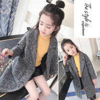 [促销]童装女童冬装秋冬季呢子外套新款儿童毛呢大衣小女孩中长款女童装