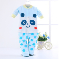 [促销]童装春秋婴儿纯棉秋衣裤套装男女宝宝0-1岁长袖衣服儿外出服