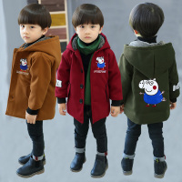 [促销]儿童秋冬装男童毛呢外套呢大衣中长款童装中小童宝宝呢子2-10岁潮