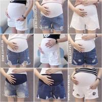 [促销]孕妇牛仔短裤外穿夏季2018新款时尚潮妈打底裤春夏薄款宽松裤子
