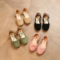 [促销]女童皮鞋半凉鞋公主鞋2018春新款韩版儿童单鞋豆豆鞋女童鞋舞蹈鞋