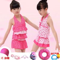 [促销]儿童泳衣女童泳衣女孩游泳衣连体分体套装中大童泳衣泳装泳镜泳帽